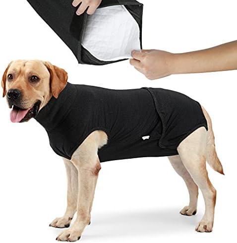 HEYWEAN Full Body Dog Diaper with a Puppy Nappies Physiological Dog Surgery Recovery Suit for Male Female Dogs S