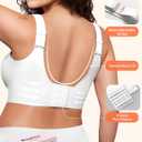 PoseFree Jelly Bras for Women No Underwire Supportive Wireless Comfort Full Coverage Push Up Plus Size for Older Women (XL)