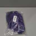 Anime Cosplay Wig Pre-Styled One-Piece Design - Heat Resistant Purple Braided Synthetic Hair with Adjustable Net | Ready to Wear for Halloween, Conventions, Costume Parties