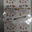 Serencatcher S'More Theme Thank You Stickers - 10 Sheets with 8 Thank You for Making My Party Smore Fun Labels for SMore Themed Birthday, Baby Shower & Party Favors