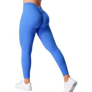 YEOREO Gym Leggings for Women V Back Workout Leggings Scrunch Butt Lifting Leggings for Women High Waist Yoga Pants Daze S
