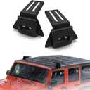 Compatible with Wrangler JL JK 2007-2024, Gladiator JT, Cherokee XJ 1984-2001 Roof Rack Mounting Brackets Reinforcement of Two Screws for Fixing