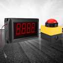 Countdown Timer,10 Seconds LED Digital Display Timer,with Remote Control,for Mall Promotion,Advertising(US)