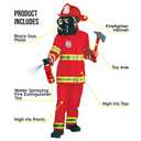 Morph Firefighter Costume for Kids - Boys Fireman & Fire Fighter Costume for Halloween, M