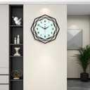 Large Wall Clock for Living Room Decor Modern Big Wall Clock for Kitchen Bedroom Home Decoration Extra Giant Black Clock Battery Operated for Dining Room Bathroom Office Decorative 15 Inch