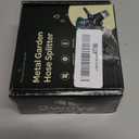 2WAYZ Hose Splitter 2 Way Heavy Duty Outdoor Faucet and Garden Connector - Water Spigot Splitter - Durable All-Metal Y Adapter with Shut-Off Valve - 4 x 4 x 1.5 Inches