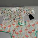 2 Pack Long Sleeve Bib,Baby Toddler Waterproof Sleeved Bib for 6-30 Months Reusable with Catch-all Pocket