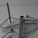 HKYH Metal Wire Tension Rod Corner Shower Caddy, Adjustable 5'-9' Pole a Bathroom organizer Bathroom accessories Bathroom storage Shower organizer Corner shelf Shower curtain rod