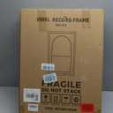 Vinyl Record Display Frame 16x23 Black Wooden for 12x12 LP 2PC