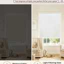 Allesin zen Free-Stop Cordless Cordless Blinds for Windows, 5% Openness, UV Protection, Light Filtering Roller Shades with View-Through Function for Home, Natural Woven, White, 32" W x 72" H