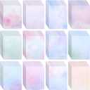 Paper Junkie Scrapbook Paper - 96 Double-Sided Sheets, 8.5 x 11 In - Pastel Watercolor Printer Paper - Cardstock for Crafts, Letter Writing & Stationery