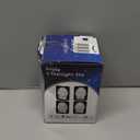 Hismir 3.15 Inch Velvet Christmas Tree Ornaments12 Pcs Christmas Balls Bulk Set with Golden Hand-Painted PatternPlastic Shatterproof Xmas Hanging Ornaments Decorations for Tree(Champagne Gold)