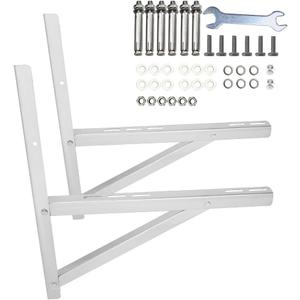 Stainless Steel Mounting Bracket for 9000-36000BTU Condenser Ductless Mini Split Air Conditioner Heat Pump Systems.