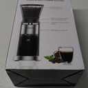 Aromaster Coffee Bean Grinder with 48 Gind Settings, Conical Burr Coffee Grinder for Home Use,Stainless Steel,40 Seconds Adjustable Timer,Anti-static,Easy to Clean with Brush, (Silver)