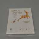 36 Colors Acrylic Paint Pens With Gold and Siliver Mettallic Color, Dual Tip Brush and Fine, Acrylic Markers for Rock Painting, Wood, Canvas, Fabric, Paper, DIY Crafts Making Art Supply