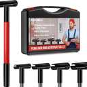 Door Hinge Adjustment Tool Kit, 4 in 1 Rotary Hinge Gap Adjusting Wrench 0.55 in/0.71 in/0.82 in/0.98 in Multi-Size Diameter Heavy Door Hinge Adjuster Alignment Bender Tool