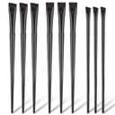 9 Pcs Angled Eyeliner and Eyebrow Brush Set - Flat Tint, Fine Slanted Applicator, Ultra Thin Makeup Brush for Eyeshadow and Eyeliner