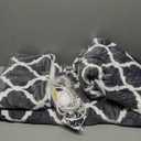 Homemate Heated Blanket Electric Throw - 50x60 Heating Blanket with 10 Fast Heat Levels 8 Hours Auto Off Soft Cozy Flannel Over-Heated Protection ETL Certification Keep Warming in Home (Grey Geometry)