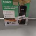 Tastyle Mini Hot and Iced Coffee Maker Single Serve, for K Cup and Ground, 6 to 14 Oz Brew Sizes, with Recipe Book, for Home, Travel, RV, Office and Dorm,Classic Black (2.0 Version)
