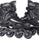 Inline Skates for Women and Men, High Performance Fitness Racing Aggressive Outdoor Inline Speed Skates Unisex (Men 7/Women 8, Black 39)