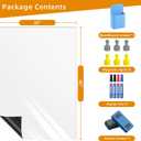 Magnetic Whiteboard Contact Paper, 30" x 40" Stick on Magnetic Dry Erase White Board Sticker on Wall, Easy to Write for Drawing, School, Office, Kitchen Fridge