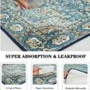 Qeils Washable Pee Pads for Dogs, Reusable Puppy Pads 72"x72" Super Absorbent Leakproof Extra Large Dog Training Pads, Non-Slip Potty Pads for Floor, Bed, Kennel, Whelping Pads Litter Mat