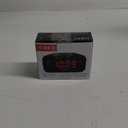 Timex Alarm Clock with Large Display, Digital Alarm Clock for Bedroom Includes 120V Universal Power Adapter (T121B - Black)