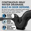RV Snap Trap Sewer Hose P-Trap – Blocks Sewer Gas & Odors