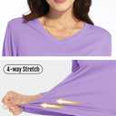 Boladeci Women's Swim Shirts Long Sleeve V Neck T Shirts UPF 50+ Sun Protection Quick Dry Rash Guard (Pink, S)