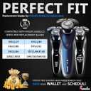 SH90 Compatible with Philips Norelco Series 9000(S9xxx) 8000(S8xxx) Electric Razor Shaver for Men, Shaver Head for Norelco 9000 Replacement Heads, Cuts 30% Closer in Less Strokes