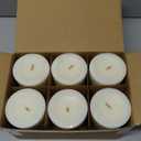 Unscented Ivory Pillar Candles Set of 6-2.8x4 inch - Dripless and Smokeless Large Pillar Candles, 50-Hours Long Burning Time Paraffin Candle for Dinner Table, Christmas and Home Decor