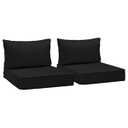 AAAAAcessories Outdoor Deep Seat Cushions, Waterproof, Fade-Resistant Patio Furniture Replacement Cushions, 23.5" x 25.5" x 5" + 23.5" x 19", Set of 2, Charcoal Black
