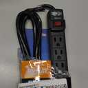 Tripp Lite 6 Outlet Surge Protector Power Strip, 6ft Cord, Black, $10,000 INSURANCE (TLP6B)