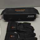 Royalrose Heated Gloves Liners for Men Women, Rechargeable Waterproof Winter Thin Heated Work Gloves with Arthritis Raynaud's Relief for Ski Golf Hiking Driving (Large, Black)