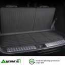 ANBINGO® Floor Mats & SeatBack Cargo Liner for CX90 2024 2025 2026/7 Passenger / 2nd Row with Bench Seat / (50/50 Velcro Tape Fixed Backmats) TPE 3 Rows Waterproof CX-90 Car Mat