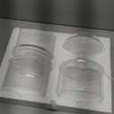 MyGift 16 Inch Modern 3 Tier Clear Glass Stacking Apothecary Jars with Lid, Round Glass Display Candy and Cookie Containers, 16 inch Tall