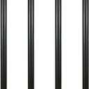 GeilSpace 1" × 24" Pre-Cut Black Metal Pipe, Industrial Steel Fits Standard One Inch Black Threaded Pipes and Fittings - Vintage DIY Industrial Shelving (1" × 24", Black)