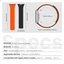 Silicone Magnetic Apple Watch Band, Compatible with iWatch Ultra 1/2/3, Series 1-11, SE 1-3, 38mm-49mm, Waterproof Sweatproof Watch Strap for Men Women