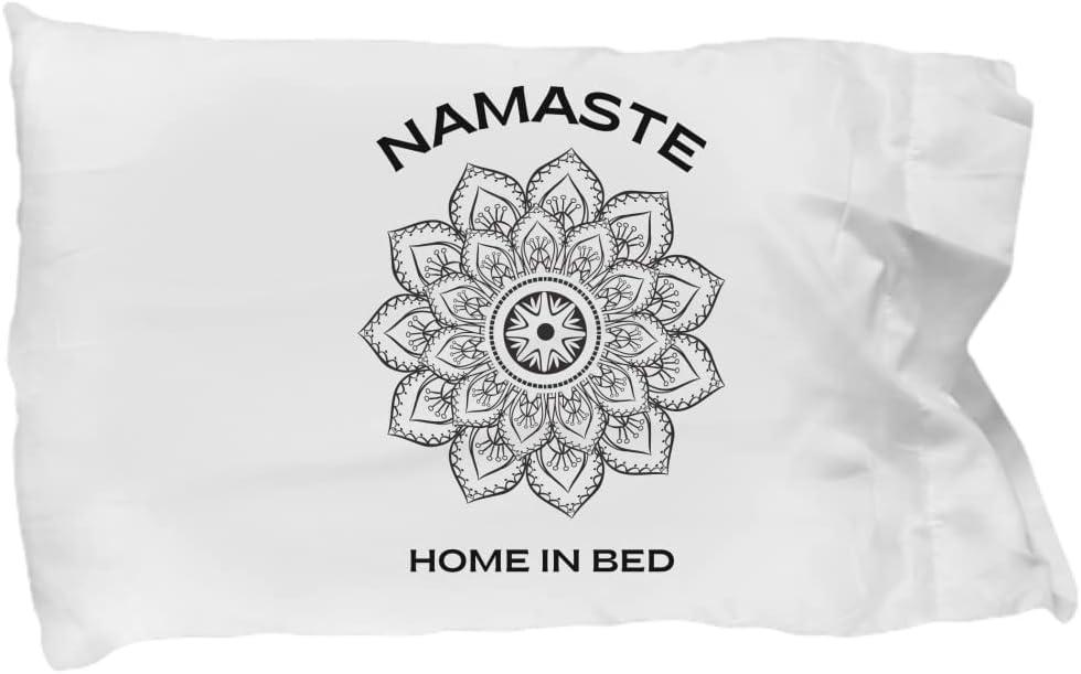 Namaste Home in Bed Pillowcase Mandala Boho Namastay