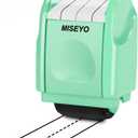 Miseyo Dashed Handwriting Lines Practice Roller Stamp,Self-Inking Line Rolling Stamps for Kids Writing - Mint Green