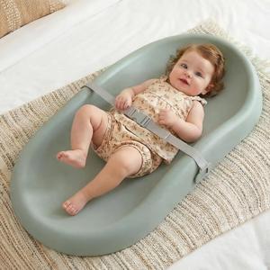 Mallify Baby Changing Pad with Waterproof and Non-Toxic Surface, Changing Table Pad with Adjustable Safety Belt, Easy-Clean & Portable Changing Pad for Dresser(Green)