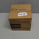 4 Inch Dryer Vent Cover Outside, HG Power Metal Exterior Vent Cover with Removable Screen & Cushioned Non-Return Flap, Air Wall Vent for House, Range Hood, AC, Opening Diameter: 3.81" White