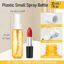 Empty Travel Size Toiletries Bottles Compatible with Sol de Janeiro 62 Perfume, 1 OZ TSA Approved Leak-Proof Refillable Containers, Refillable for 3 OZ & 8.1 OZ, Essentials, Only Bottles