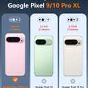 FNTCASE for Google Pixel-10-Pro XL Case: Clear Pixel 9 Pro XL Phone Cases with Screen Protector Slim Rugged Cell Cover Transparent Anti Yellowing Shockproof Protective (Clear)