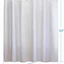 YISURE Cotton Fabric Shower Curtains, Extra Long 72x84 Inch All Natural Off White Luxury Shower Curtain for Bathroom Hotel Heavy Duty Washable