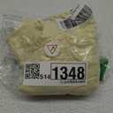 SUUKSESS Women Double Lined Fitted Basic Tee Crew Neck Short Sleeve Y2K Crop Top (X-Large, Yellow)