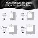 LuxClub 4 PC Sheet Set Bed Sheets Deep Pockets 18" Eco Friendly Wrinkle Free Cooling Machine Washable Hotel Bedding Silky Soft - Black Queen