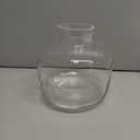 Short Glass Vase, Short Flower Vase, Round Glass Vase, Small Glass Vases for Flowers, Clear Flower Vase, 6 Inch Modern Vases for Living Room, Dining Table, Wedding, Bookshelf, Office Decoration