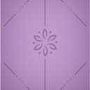 YOGATI® Yoga Mat with Strap with Alignment Lines. Home Workout Mat for Women, Men and Kids. Thick Non Slip Yoga Mat for Pilates and Fitness. Brown, Pink and Purple Yoga Mats