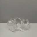 meekoo 3 Pcs Flower Acrylic Vase Cylinders Round Decorative 5 x 5 in Vase Break Resistant Acrylic Flower Cylinder for Centerpiece Home Wedding Decor(Clear, Classic)